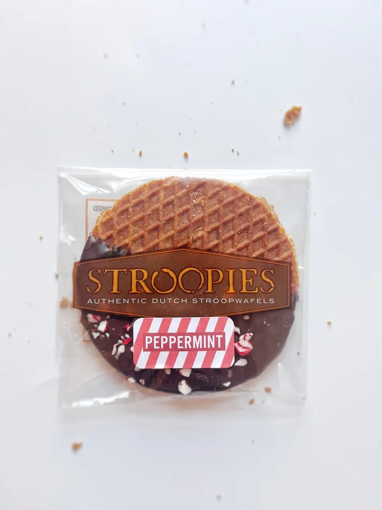 Dark Chocolate Peppermint Stroopies
